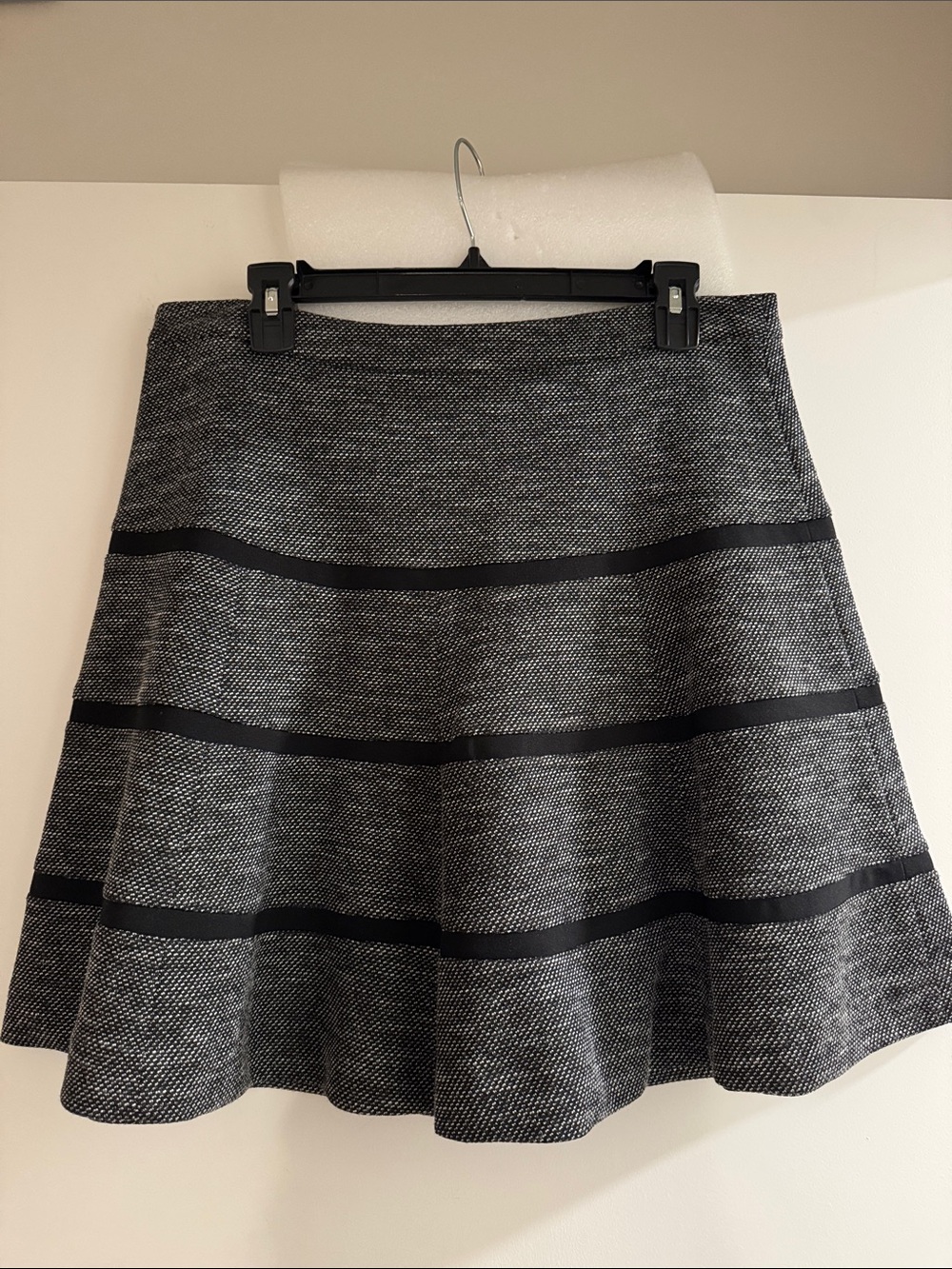 Halogen Black and Gray Circle Skirt